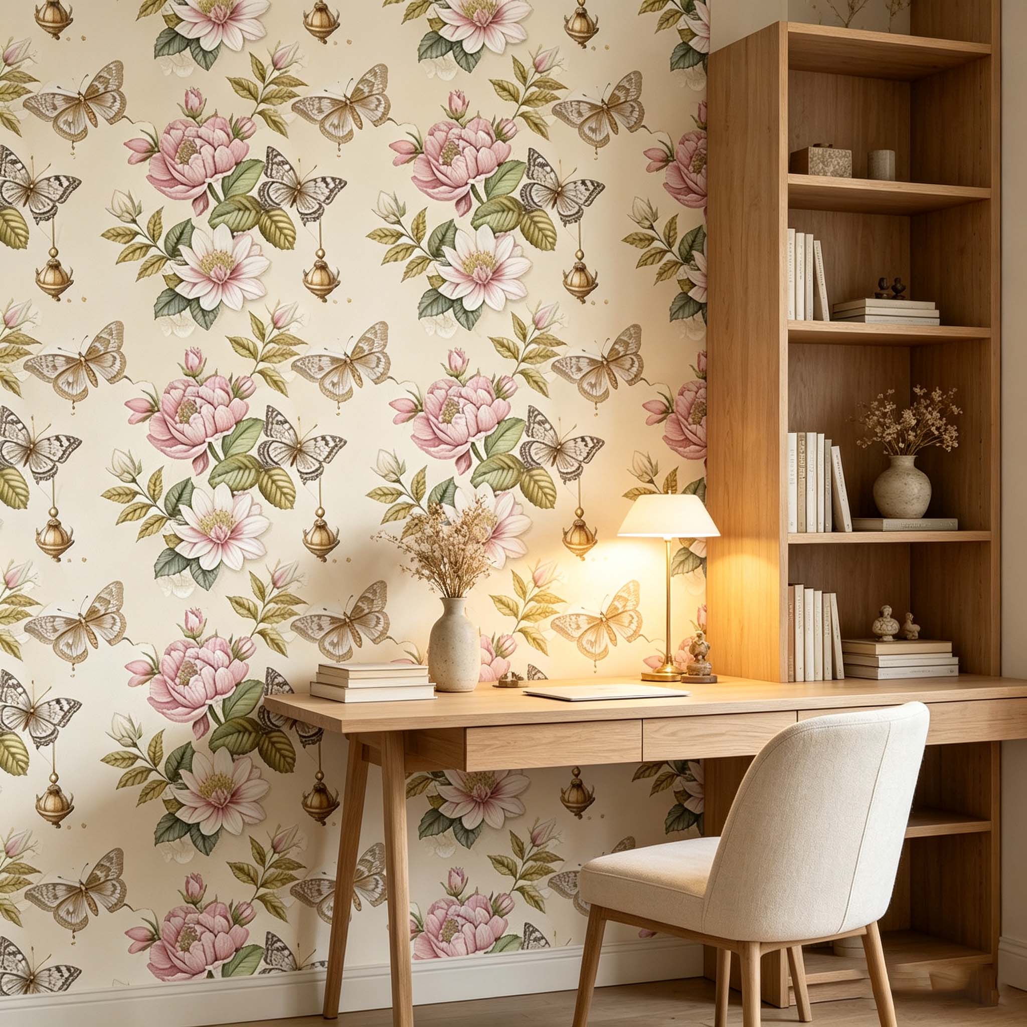 Luxury Lifestyle Furniture - Light Luxury Retro Wallpaper Self-Adhesive Floral