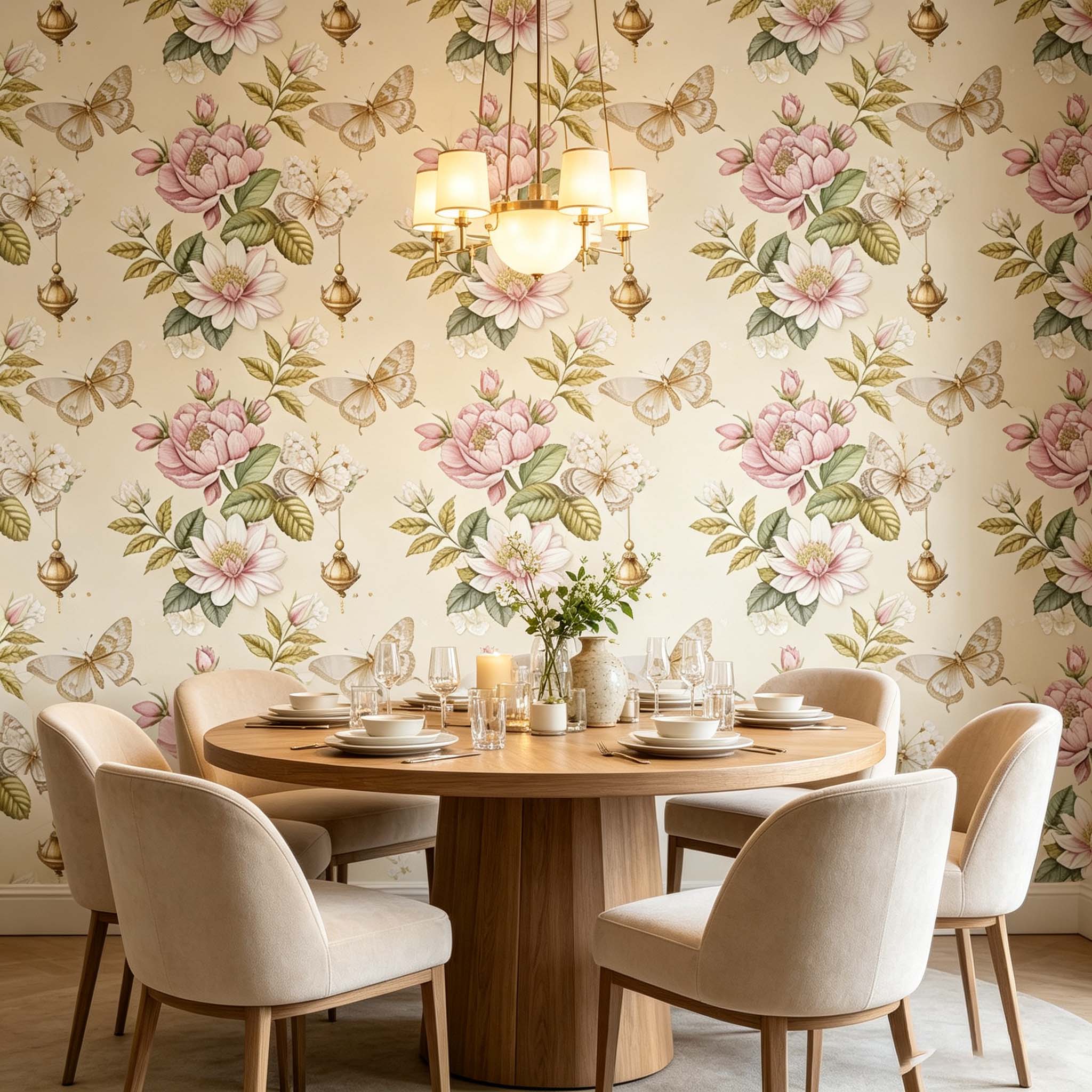 Light Luxury Retro Wallpaper S - Luxury Lifestyle Furniture ulasan dan harga